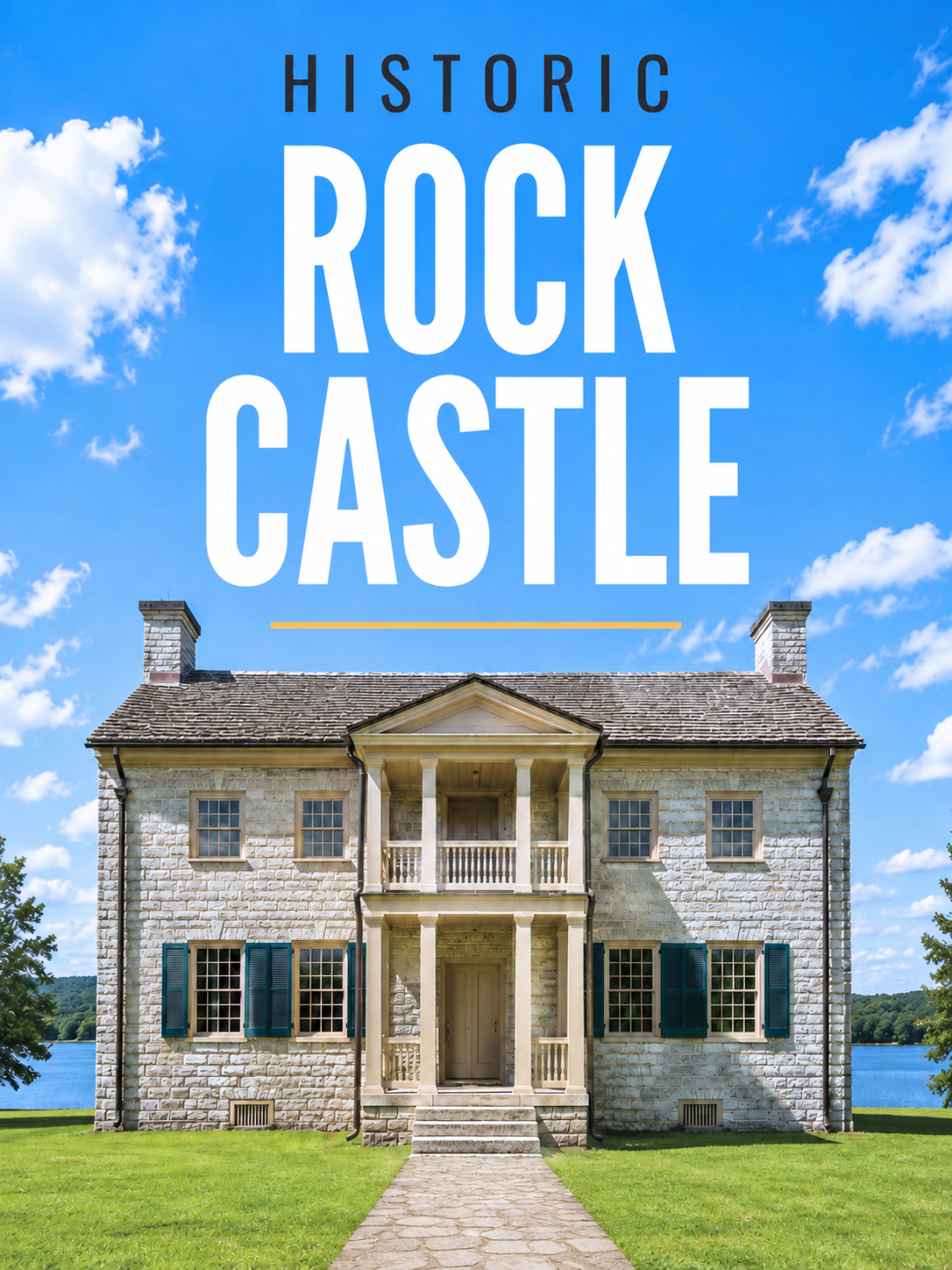 Rock Castle in Hendersonville, Tennessee is a blend of Georgian architecture and Federal architecture by Scotti Mac