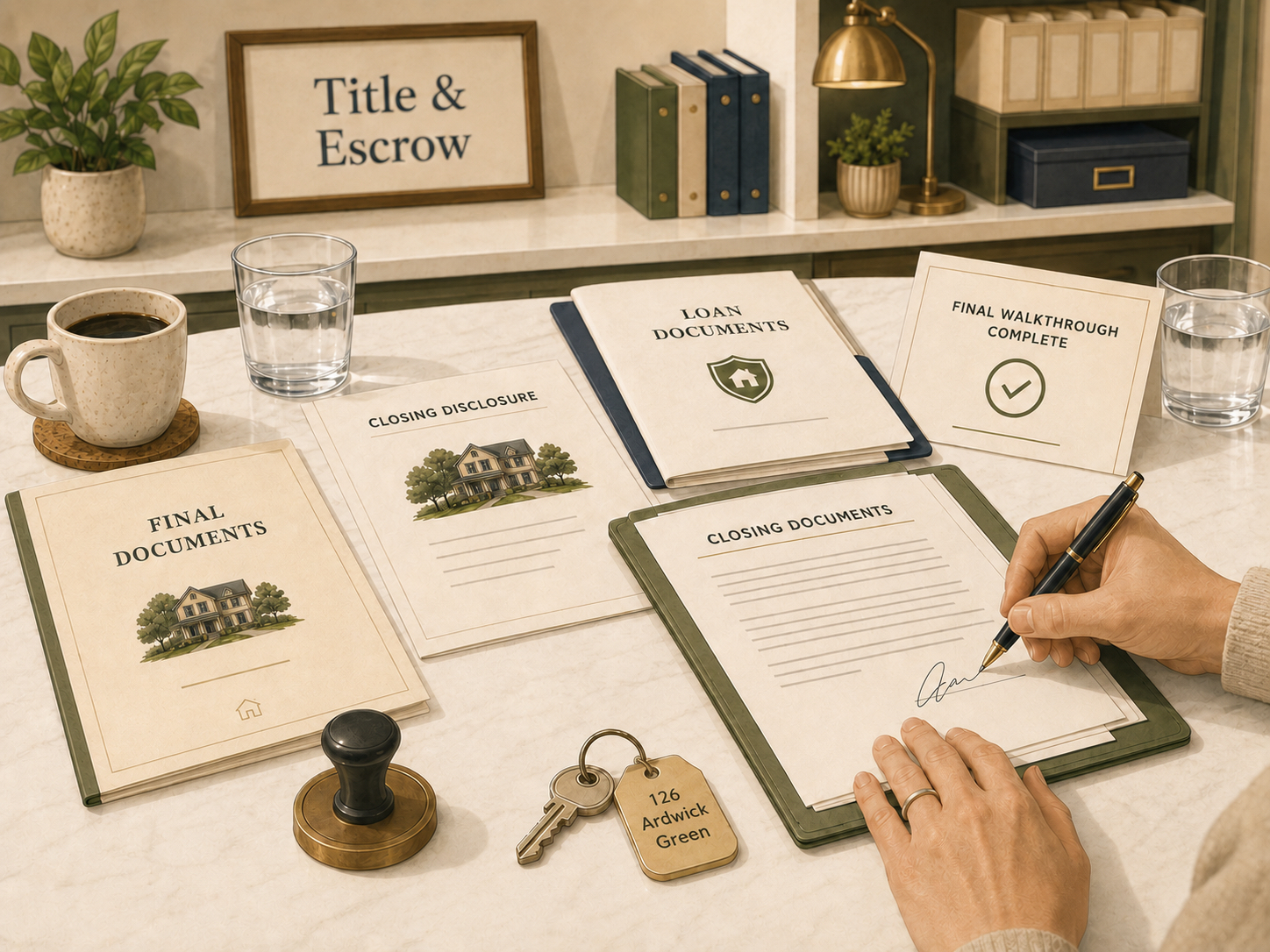 House keys handed over at closing